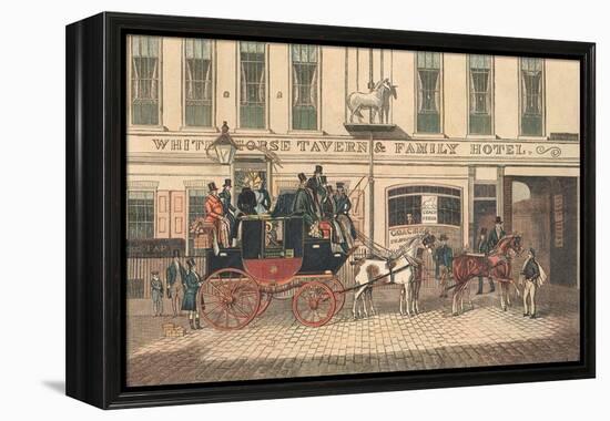 White Horse Tavern and Hotel, Fetter Lane, London-James Pollard-Framed Premier Image Canvas