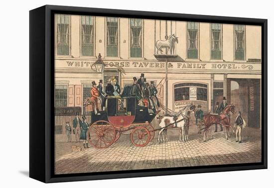 White Horse Tavern and Hotel, Fetter Lane, London-James Pollard-Framed Premier Image Canvas