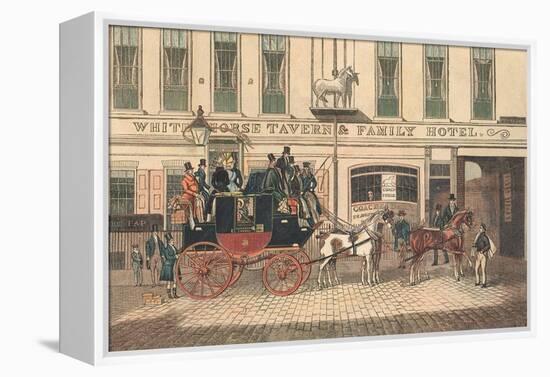 White Horse Tavern and Hotel, Fetter Lane, London-James Pollard-Framed Premier Image Canvas