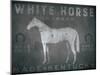 White Horse with Words-Ryan Fowler-Mounted Art Print