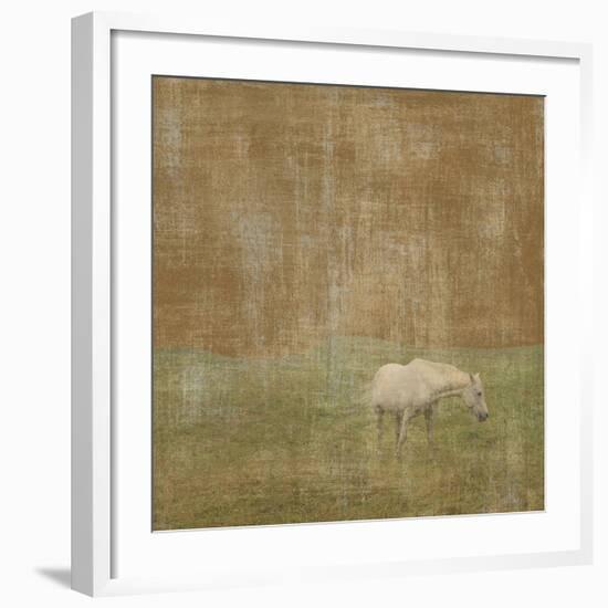 White Horse-Erin Clark-Framed Art Print