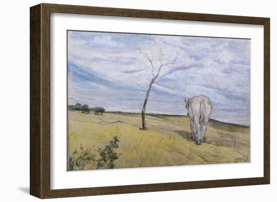 White Horse-Giovanni Fattori-Framed Giclee Print