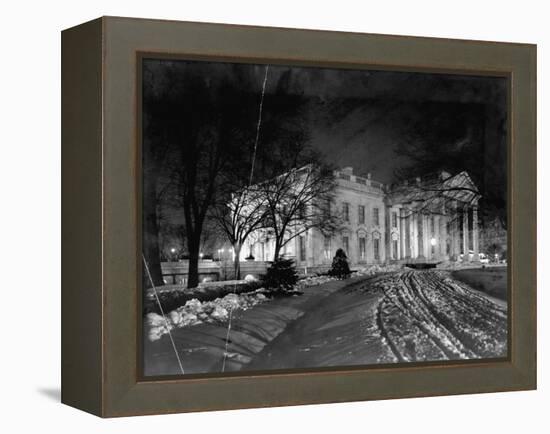 White House at Night-null-Framed Premier Image Canvas