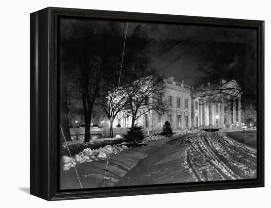 White House at Night-null-Framed Premier Image Canvas