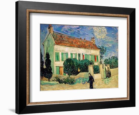 White House at Night-Vincent van Gogh-Framed Premium Giclee Print