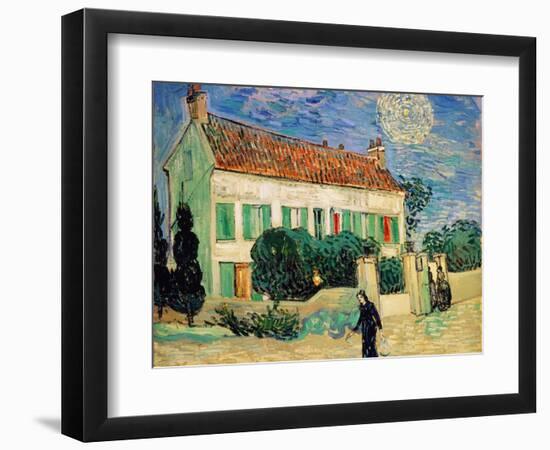 White House at Night-Vincent van Gogh-Framed Premium Giclee Print