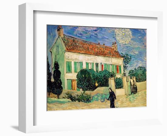 White House at Night-Vincent van Gogh-Framed Premium Giclee Print