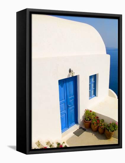 White House, Oia, Santorini, Greece-Bill Bachmann-Framed Premier Image Canvas