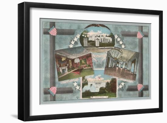 White House Scenes-null-Framed Art Print