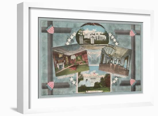 White House Scenes-null-Framed Art Print