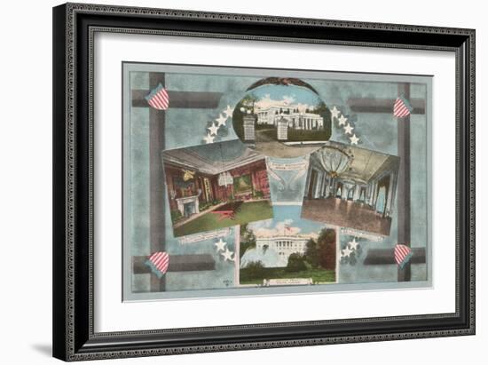 White House Scenes-null-Framed Art Print