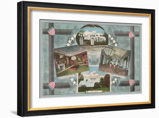 White House Scenes-null-Framed Art Print