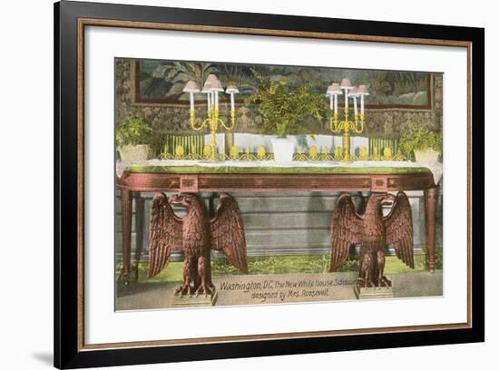 White House Sideboard-null-Framed Art Print