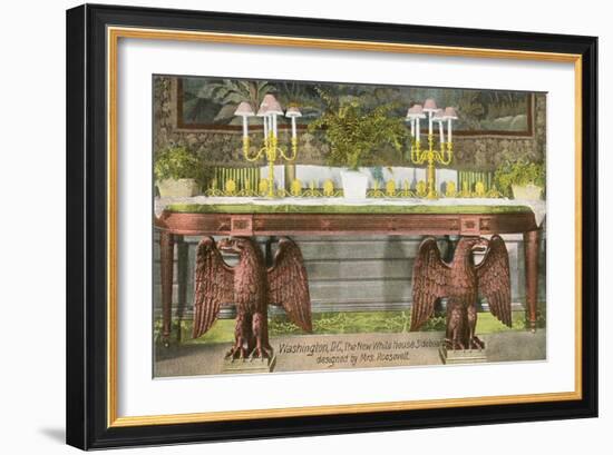 White House Sideboard-null-Framed Art Print