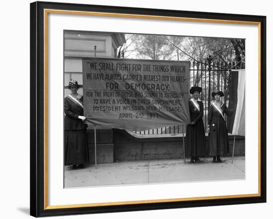 White House: Suffragettes-null-Framed Photographic Print