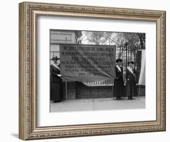 White House: Suffragettes-null-Framed Photographic Print