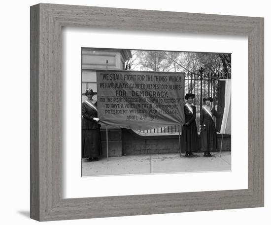 White House: Suffragettes-null-Framed Photographic Print