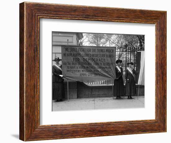 White House: Suffragettes-null-Framed Photographic Print