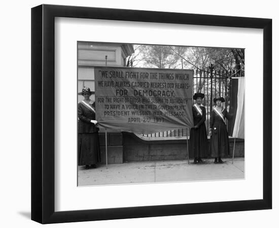 White House: Suffragettes-null-Framed Photographic Print