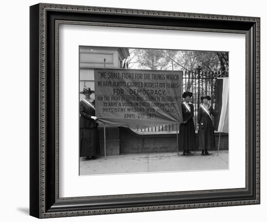 White House: Suffragettes-null-Framed Photographic Print