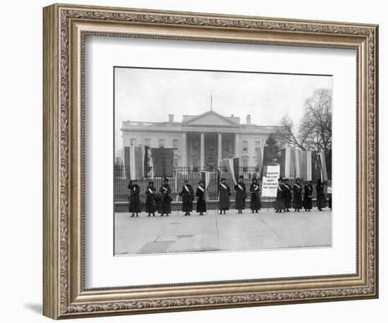 White House: Suffragettes-null-Framed Photographic Print