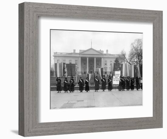 White House: Suffragettes-null-Framed Photographic Print