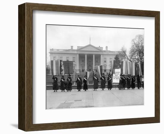 White House: Suffragettes-null-Framed Photographic Print