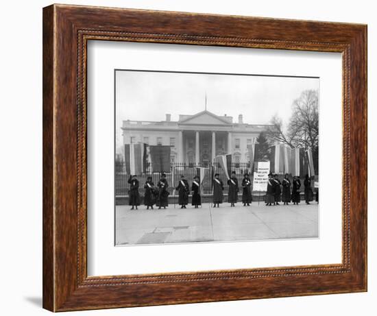 White House: Suffragettes-null-Framed Photographic Print