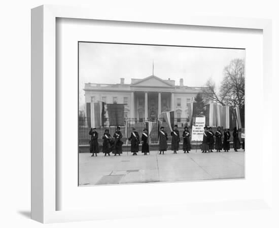 White House: Suffragettes-null-Framed Photographic Print