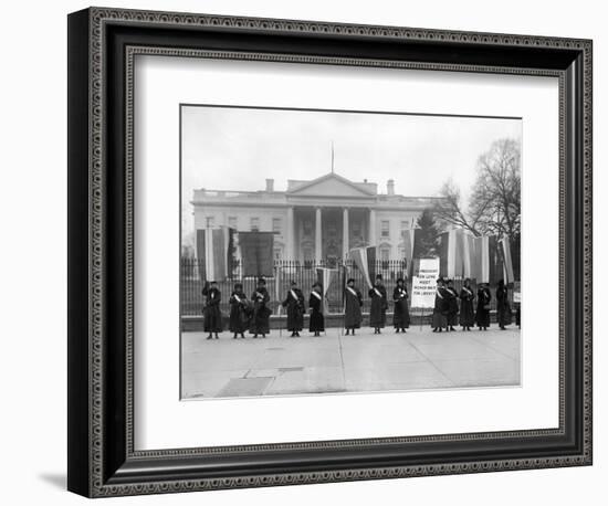 White House: Suffragettes-null-Framed Photographic Print