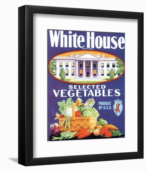 White House Vegetables-null-Framed Art Print