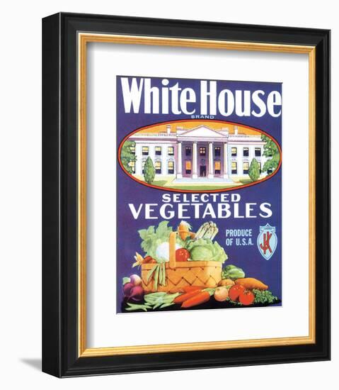 White House Vegetables-null-Framed Art Print