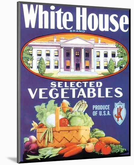 White House Vegetables-null-Mounted Art Print
