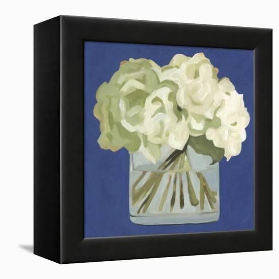 White Hydrangeas II-Emma Scarvey-Framed Stretched Canvas