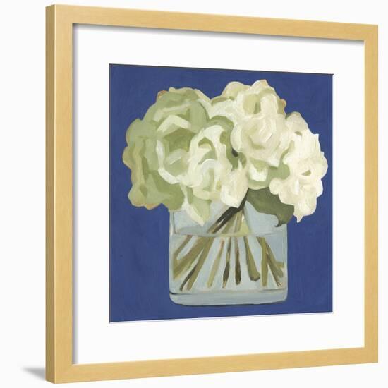 White Hydrangeas II-Emma Scarvey-Framed Premium Giclee Print