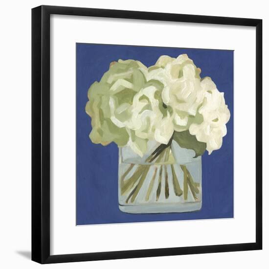 White Hydrangeas II-Emma Scarvey-Framed Premium Giclee Print
