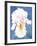 White Iris-Mary Russel-Framed Giclee Print