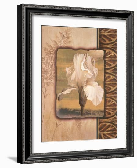 White Iris-TC Chiu-Framed Art Print