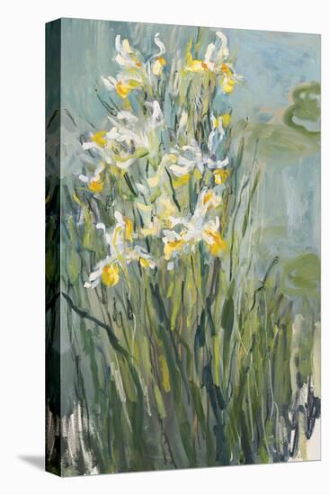 White Irises-Lilia Orlova Holmes-Framed Stretched Canvas