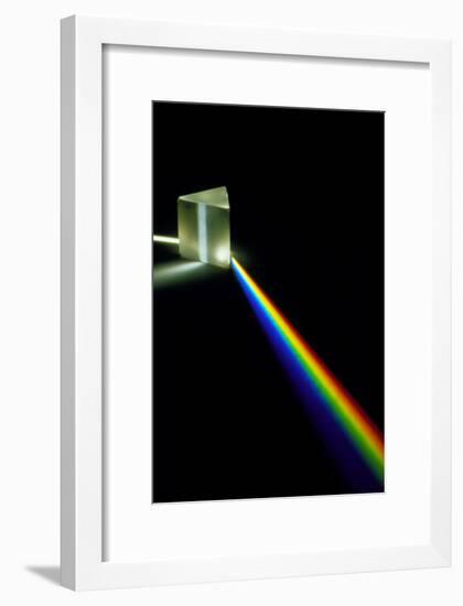 White Light Passing Through a Prism-David Parker-Framed Photographic Print
