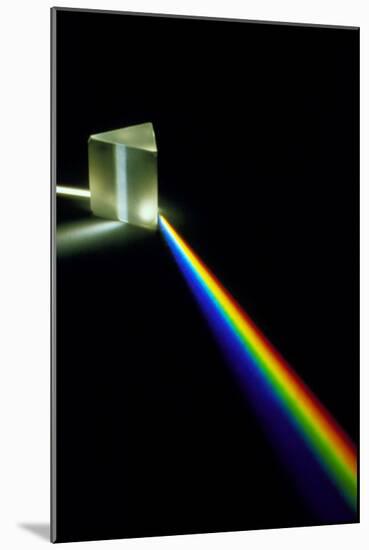 White Light Passing Through a Prism-David Parker-Mounted Photographic Print
