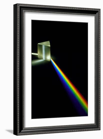 White Light Passing Through a Prism-David Parker-Framed Photographic Print