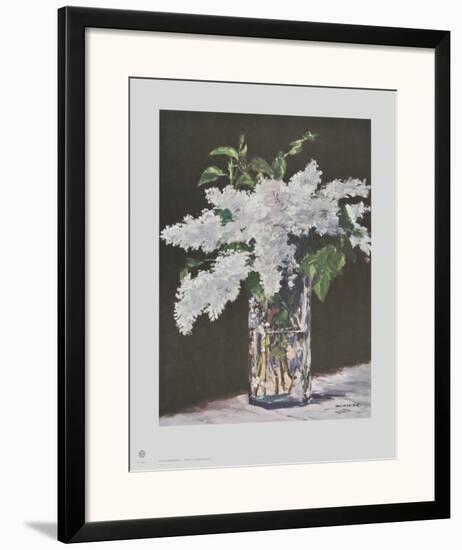 White Lilac in a Glass Vase-Edouard Manet-Framed Art Print