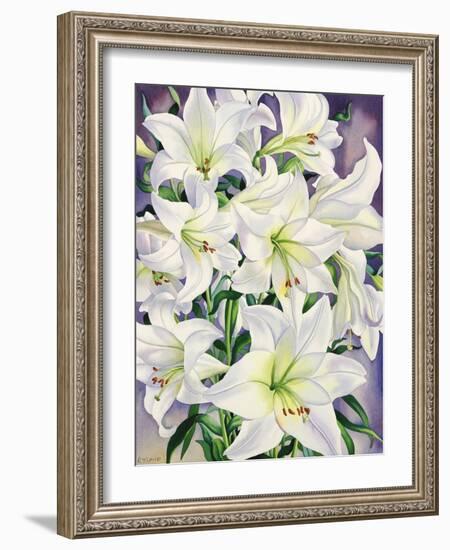 White Lilies, 2008-Christopher Ryland-Framed Giclee Print