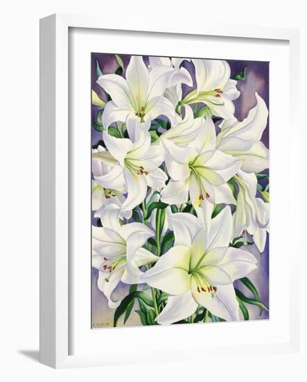 White Lilies, 2008-Christopher Ryland-Framed Giclee Print