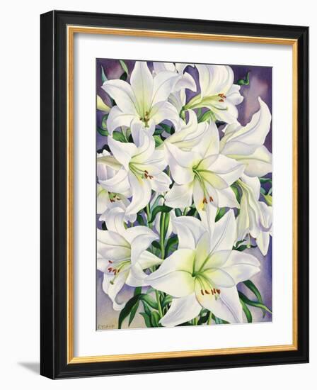 White Lilies, 2008-Christopher Ryland-Framed Giclee Print