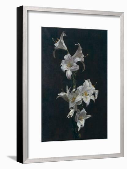 White Lilies, c.1883-Henri Fantin-Latour-Framed Giclee Print