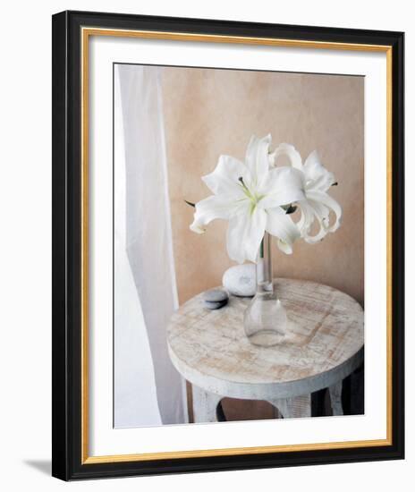 White Lilies-Amelie Vuillon-Framed Art Print