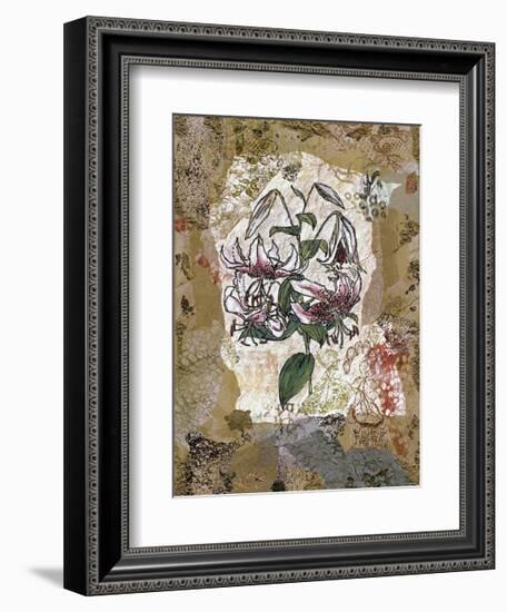 White Lily and Lace-David Hewitt-Framed Giclee Print