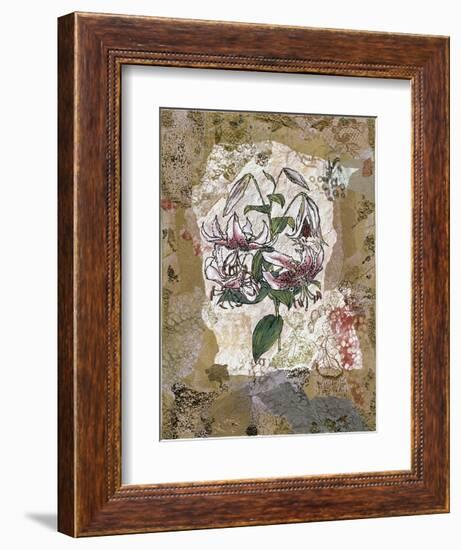 White Lily and Lace-Annabel Hewitt-Framed Art Print